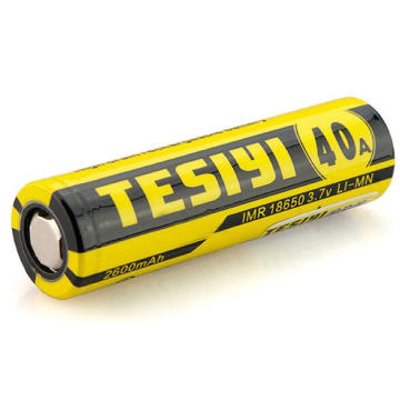 Tesiyi Batterie 18650 2800mAh 40A 3.7V Li-Ionen-Akku Imr Wiederaufladbare Batterie 18350